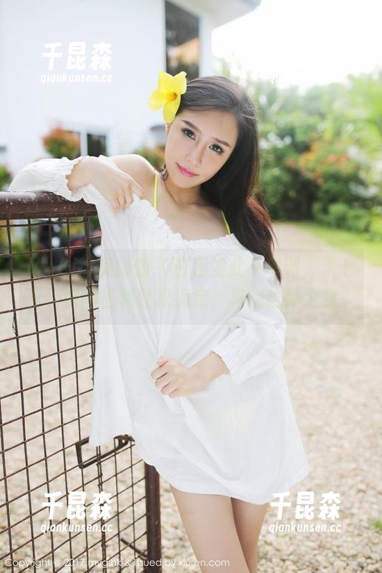 MyGirl美媛馆 - 白色如此不单调，李七喜的原图福利轻松搞定，真想给她个赞。